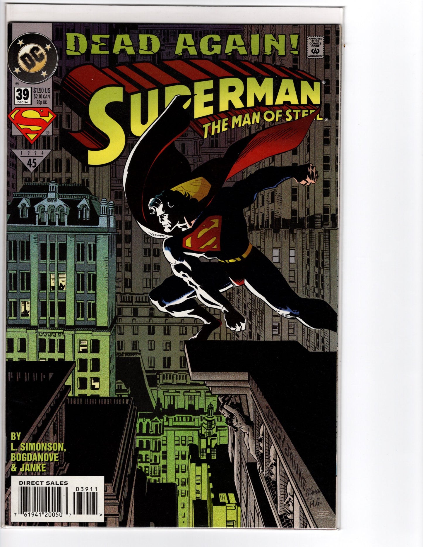 Superman - The Man of Steel No. 39